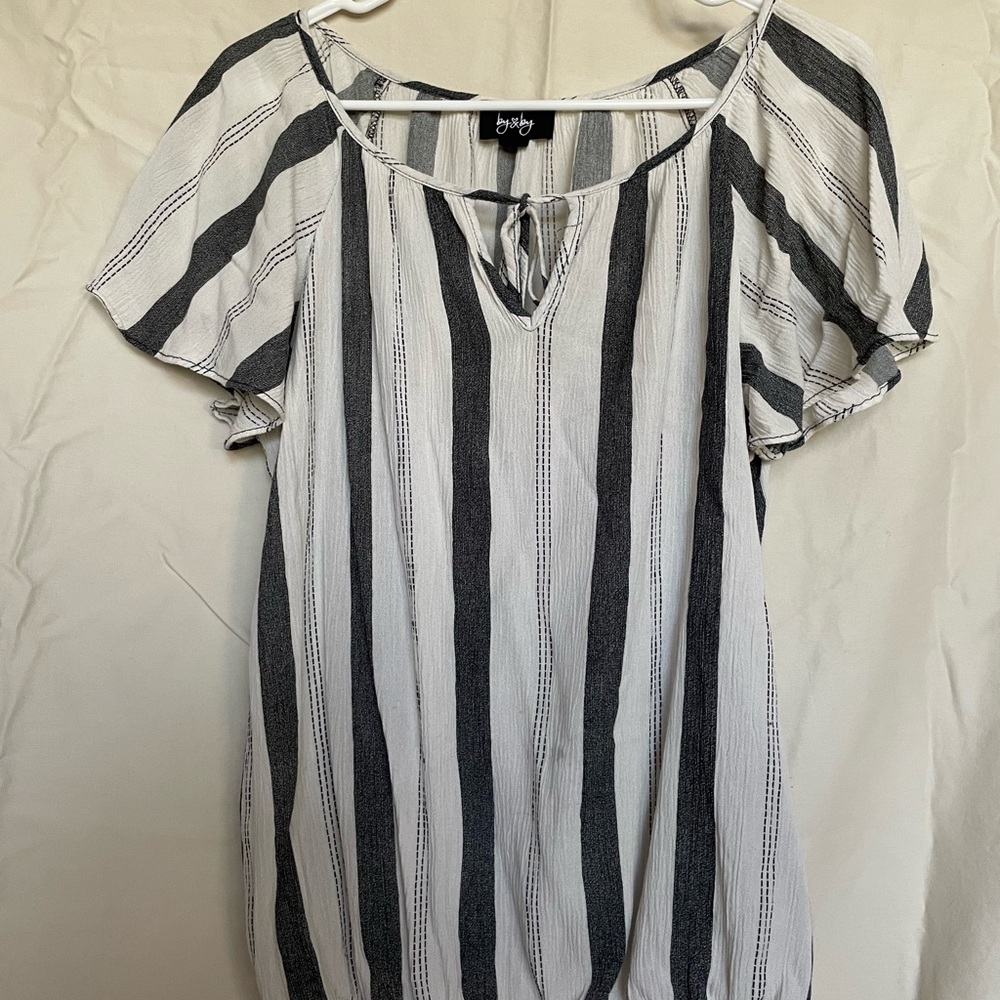 Black and white striped shirt